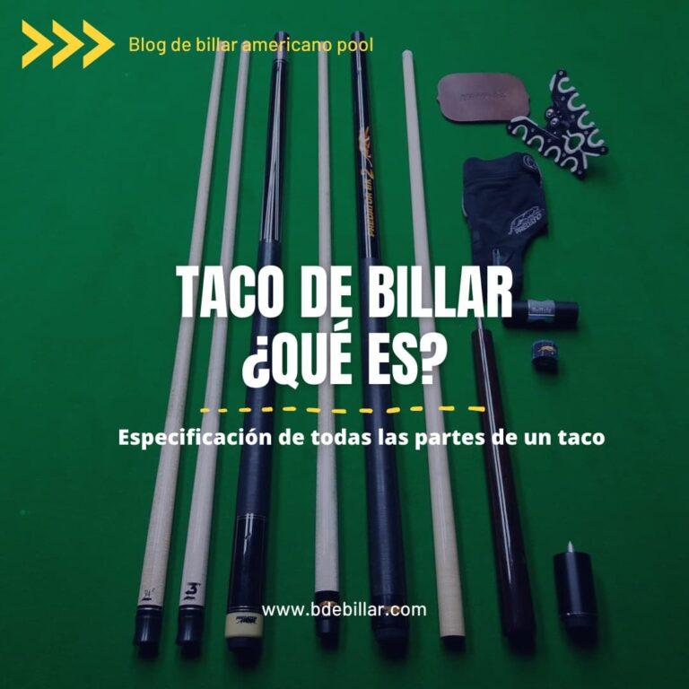 Anatomía del taco de pool