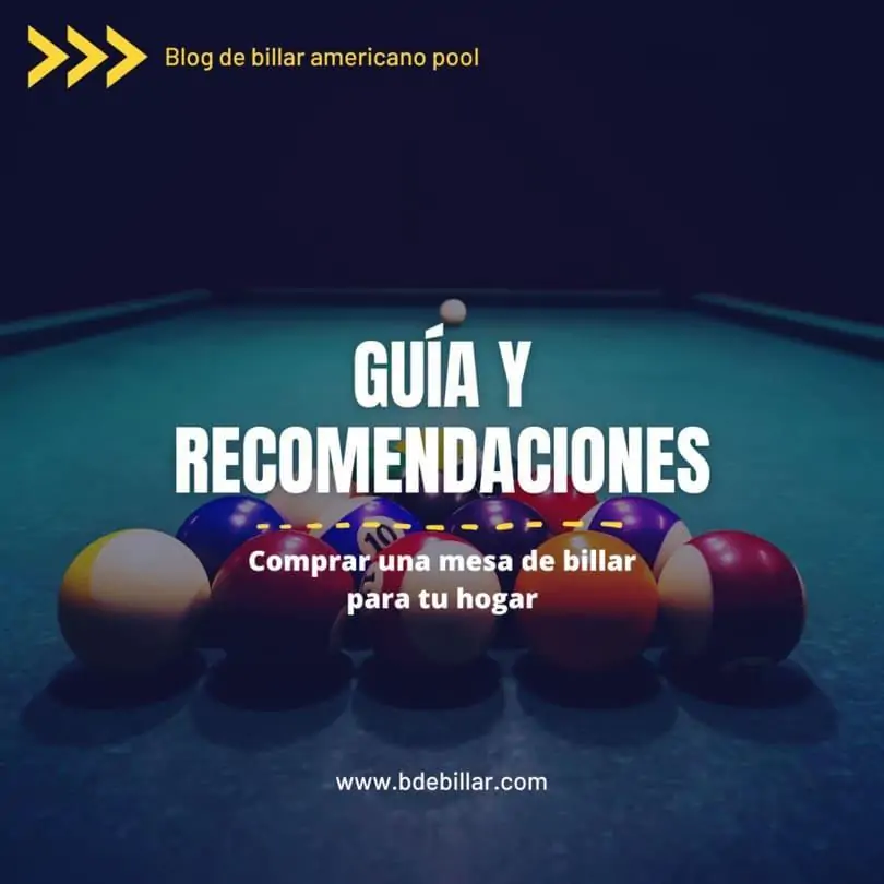 Gu&iacute;a de compra mesa de billar