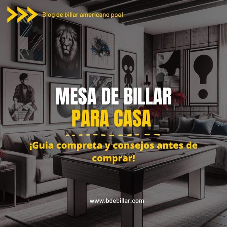dimensiones de mesa de billar