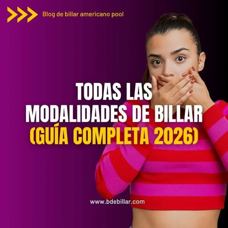 Diferentes tipos de bolas y mesas de billar según la modalidad