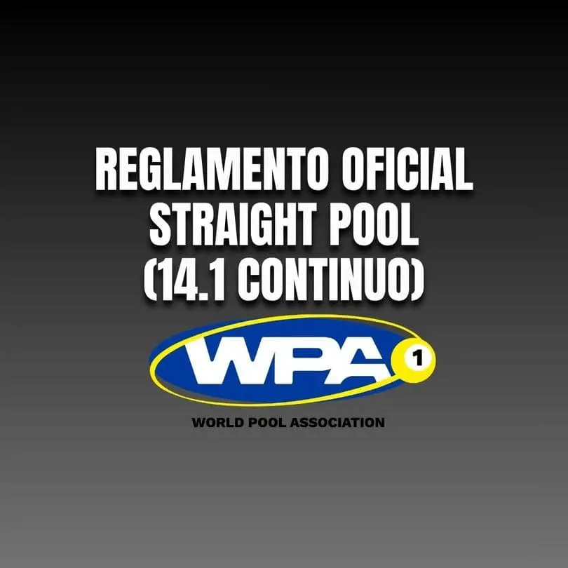 Montaje del triángulo de 14 bolas dejando el vértice libre en Straight Pool