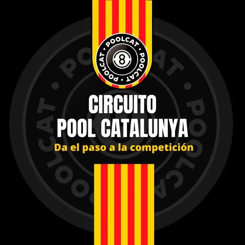 Portada del Circuito Pool Catalunya con su logotipo y el lema &laquo;Da el paso a la competici&oacute;n